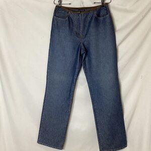 Ann Taylor Women's Straight-Leg Jeans in Medium Blue Wash